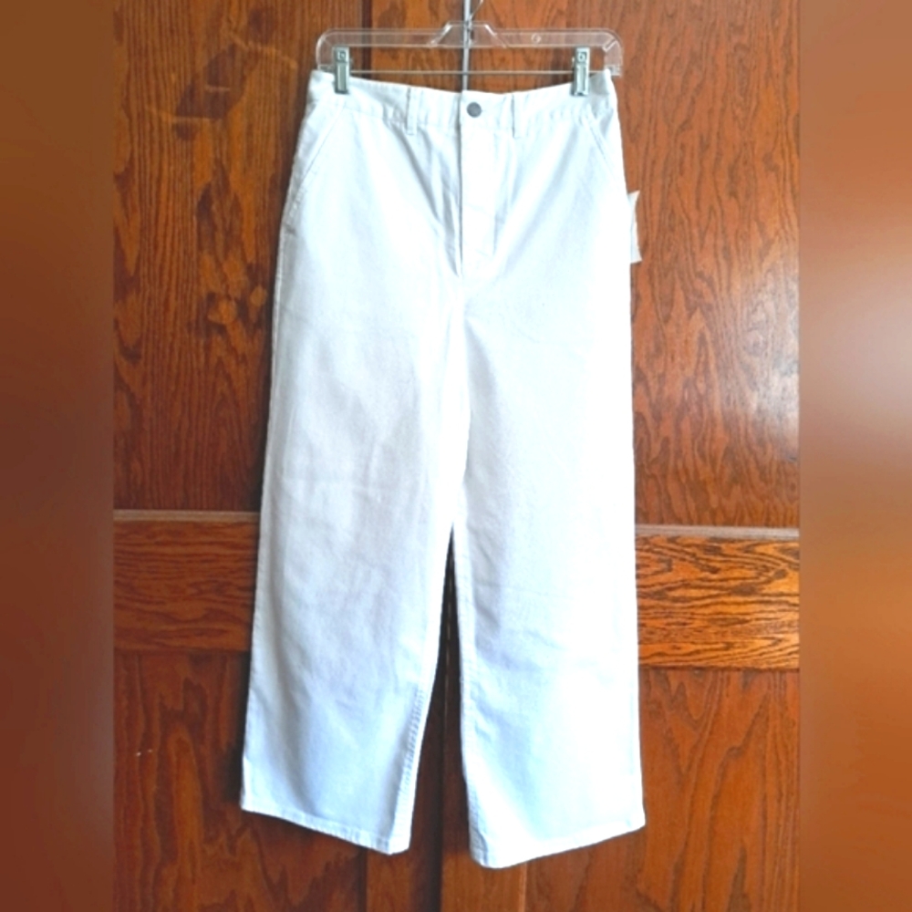 NWT 1.State Neo Renaissance White Wide Leg Jeans Sz 28 MSRP $99